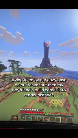 it’s a jumpscare #Minecraft #couple #boyfriend #building #cozy 