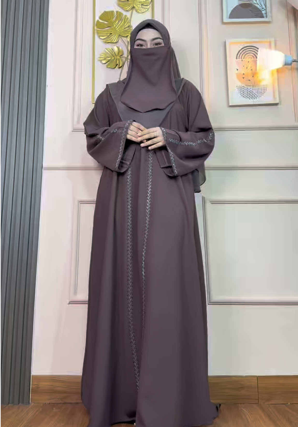 Abaya syafiqah warna maciato🥰 #abaya #abayastyle #abayagirls 