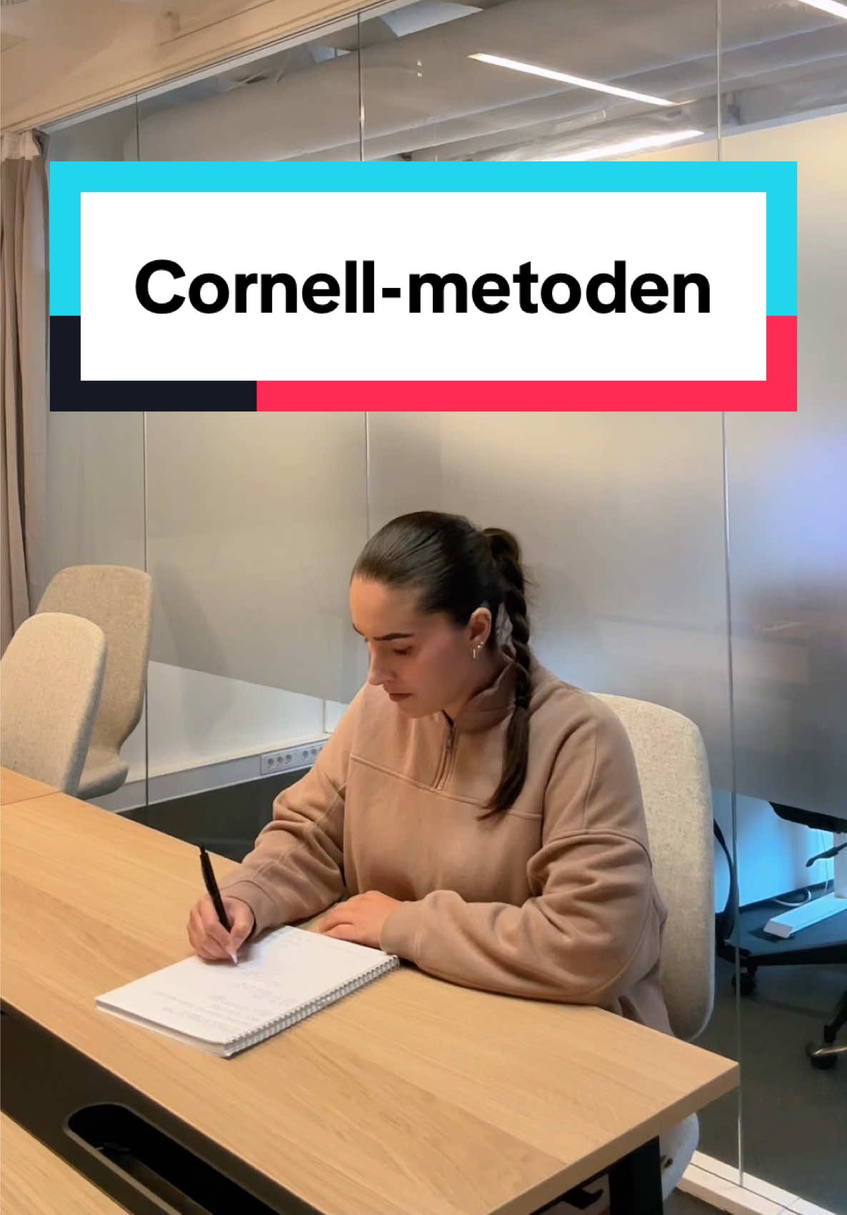 Hørt om Cornell-metoden før?👀 #notater #notes #cornell #cornellmethod #studieteknikk 