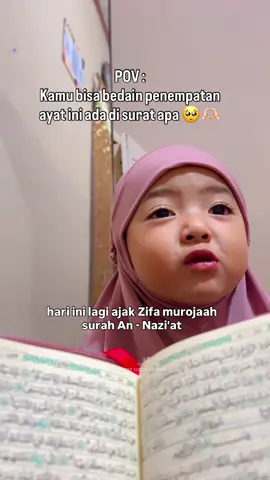 Masyaallah tabarakallah , tb tb nyampeein perbedaan ayat dari Annaziat sama Abasa seseneng ituuu Ummu sama Abu .. Hehehe 🥺🫶🏻✨🙌🏻 .. #masyaallahtabarakallah #hafalan #ngaji #fyp 