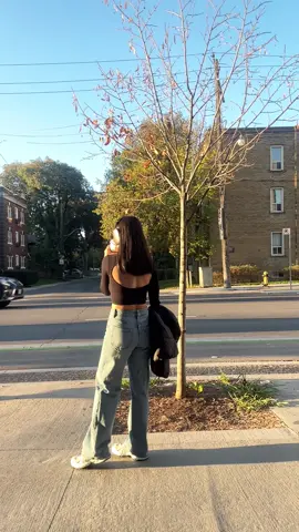 Fall Walk OOTD! Outfit details:  Heidi jeans: @D Y N A M I T E  Top: @ZARA  Shoes: @New Balance  #OOTD #fitcheck #fashioninfluencer #torontotiktok #torontoinfluencer 
