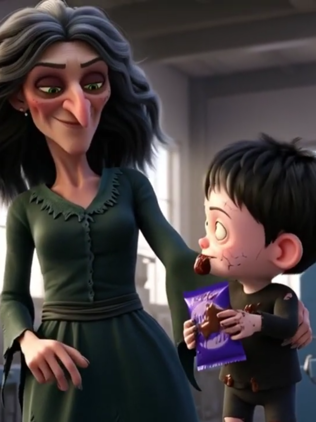 Chocolate Ke Ander Bhoot 😱 _ Animated Horror Story#chudail #bhoot #cartoon #kidsvideo #dairy #dairymilk