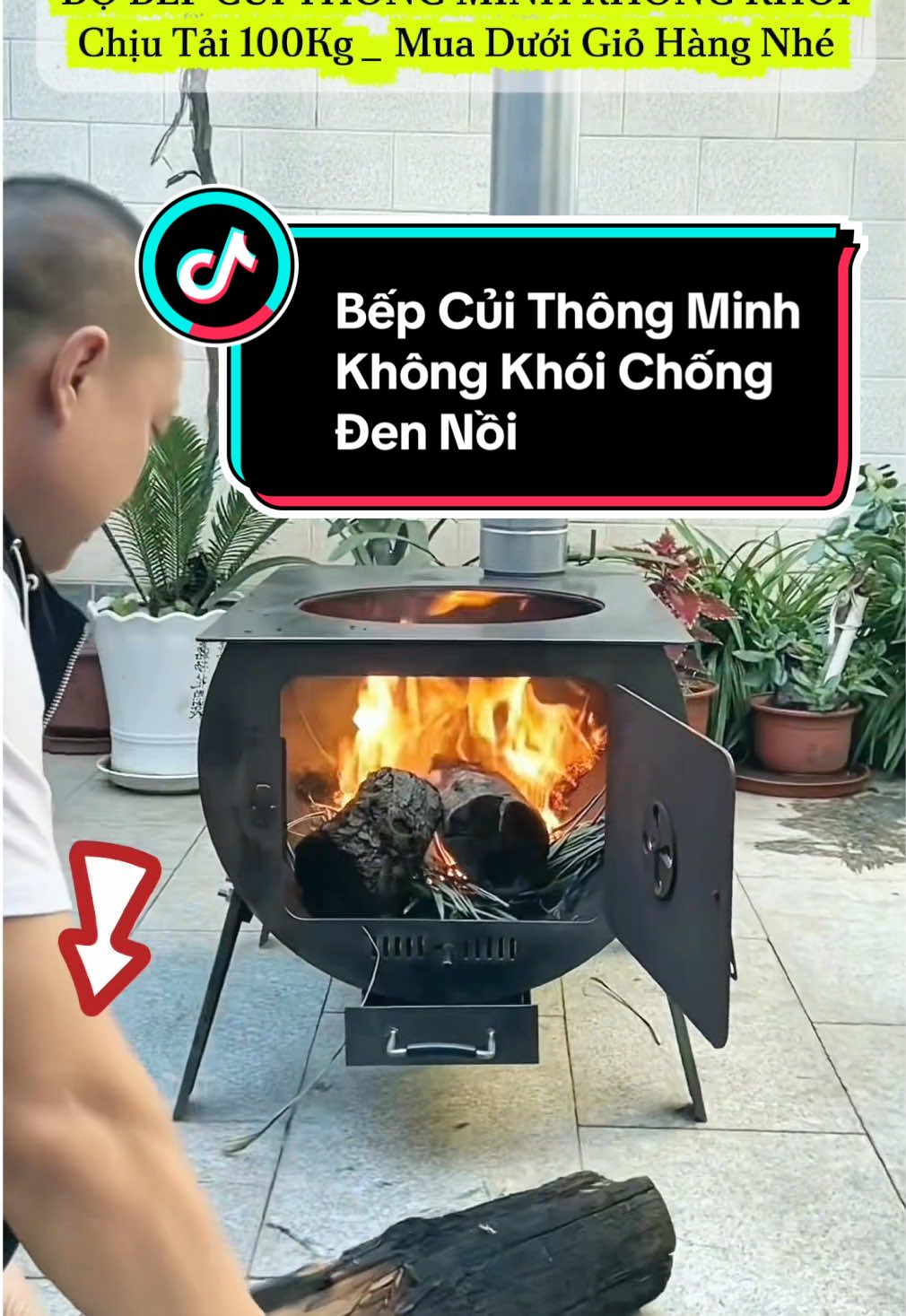 Bộ Bếp Củi Thông Minh Không Khói Chống Đen Nồi #xhtiktok #viraltiktok #trendingtiktok #bepcui #bepcuikhongkhoi 