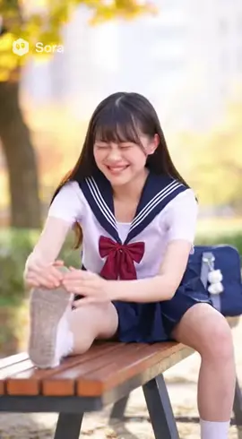 ストレッチして笑ってる #爆笑美女  #笑ってる美女  #sora2  #AI美女  #ストレッチ