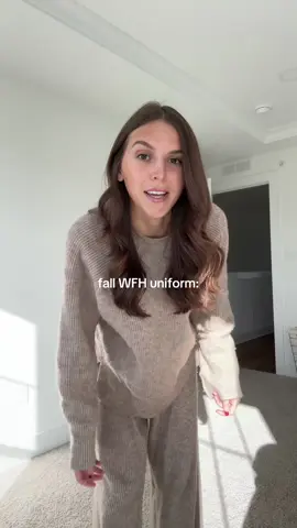 i wear these 24/7 in the fall/winter working from home #workfromhomeoutfits #wfhlife #wfhoutfit #matchingset #sweaterset 