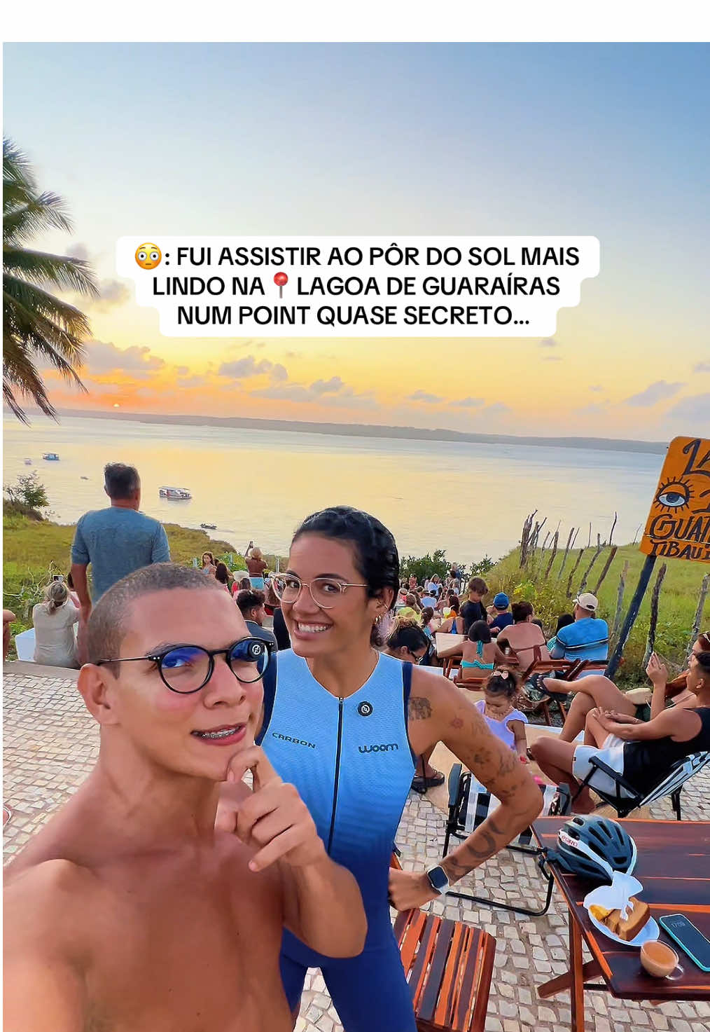 Segura essa DICA DE SUNSET na📍Lagoa de Guaraíras, nesse point deslumbrante e que MUITA GENTE já tá desbravando ✨🙏🏽🥰  #sunset #pordosol #pipa #nordeste #foryou 
