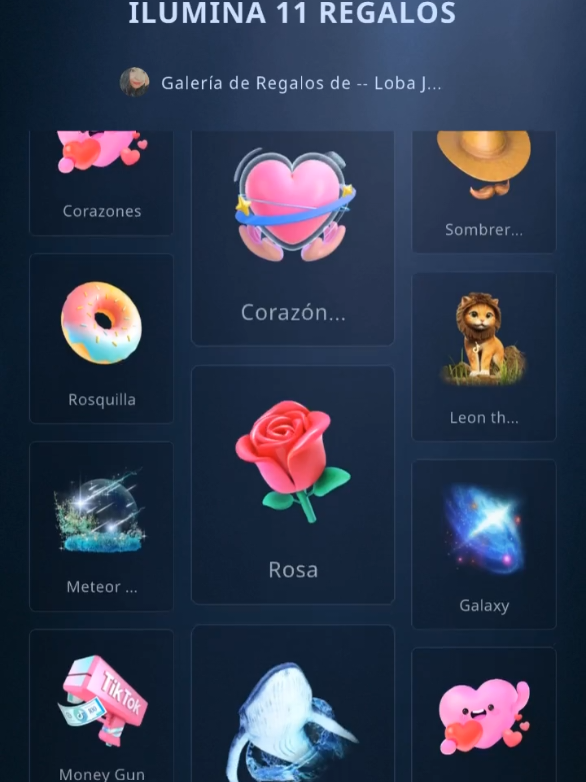 ¡Gracias por los maravillosos Regalos que me enviaron en mi Galería de Regalos! @🐺🤍 Loba Luna de Aries ♈️🌛☄️ #livegift #giftgallery 