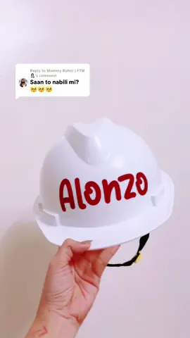 Replying to @Mommy Roher | FTM 👩🏻‍🍼 nasa yellow basket mi. ung name ako lang naglagay.  #safetyfirst #safetyhelmetforkids #hardhat 