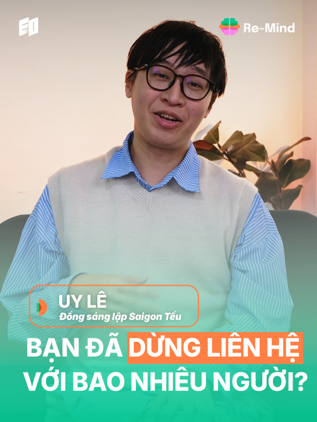 Mở ứng dụng chat bạn hay sử dụng nhất và kéo xuống 2-3 năm trước, bạn đã dừng liên hệ với bao nhiêu người? Việc mất kết nối với một người quen cũ không khẳng định hay nói lên rằng bạn vô tâm hay trở nên lạnh lùng hơn. Nó chỉ cho thấy rằng, mỗi người đang đi trên một hành trình khác nhau, và có những ngã rẽ khiến ta không còn song hành như trước. Mối quan hệ nào cũng có chu kỳ của nó: có người đến để đồng hành, có người chỉ để nhắc ta về một đoạn đời đã qua. Điều quan trọng không phải là giữ mọi người ở lại, mà là giữ trong mình lòng biết ơn vì họ từng xuất hiện và trân trọng bản thân của hôm nay nhiều hơn. #eovietnam #remindpodcast #uylecomedian #uyle #phattrienbanthan #giatribanthan #thehetreVietNam #genZ #saigonteu