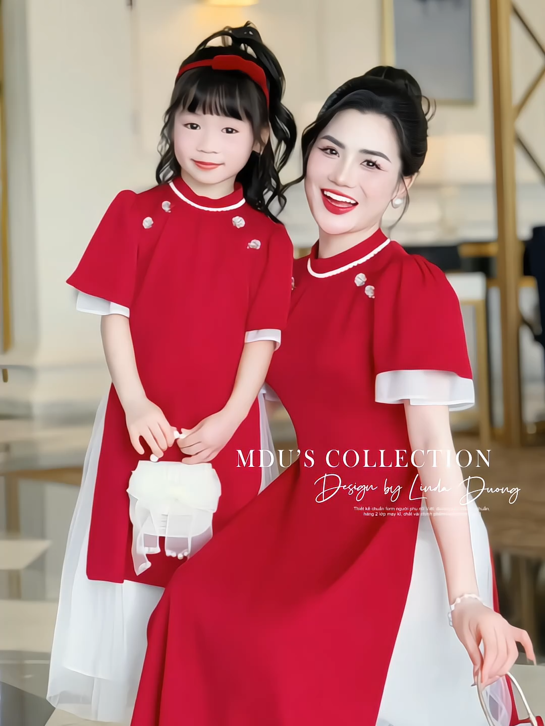 VÁY MẸ BÉ: CÙNG NHAU TỎA SÁNG VỚI VẺ ĐẸP TRUYỀN THỐNG. #mdufashion #xuhuong #vayxinh #vaythietkecaocap #mdu #MDU #vaydoimebe #SaleVuiSinhNhat #TikTokShop99 #TikTokShop66