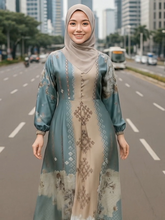 Dress Mauna | Gamis Silk Premium Motif Cantik Busui Freandly | Dress Jumbo Premium Realpecth Pakaian Muslim Wanita Pesta Dan Pengajian Bunga Formal #dress #trending #fyp #promoguncang1010 #OOTD 