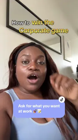Ask for what you want! Not just what you think will get you the yes at work 🚀🤌🏾 #joannabriggs #corporatelife #worklife #career #advice 