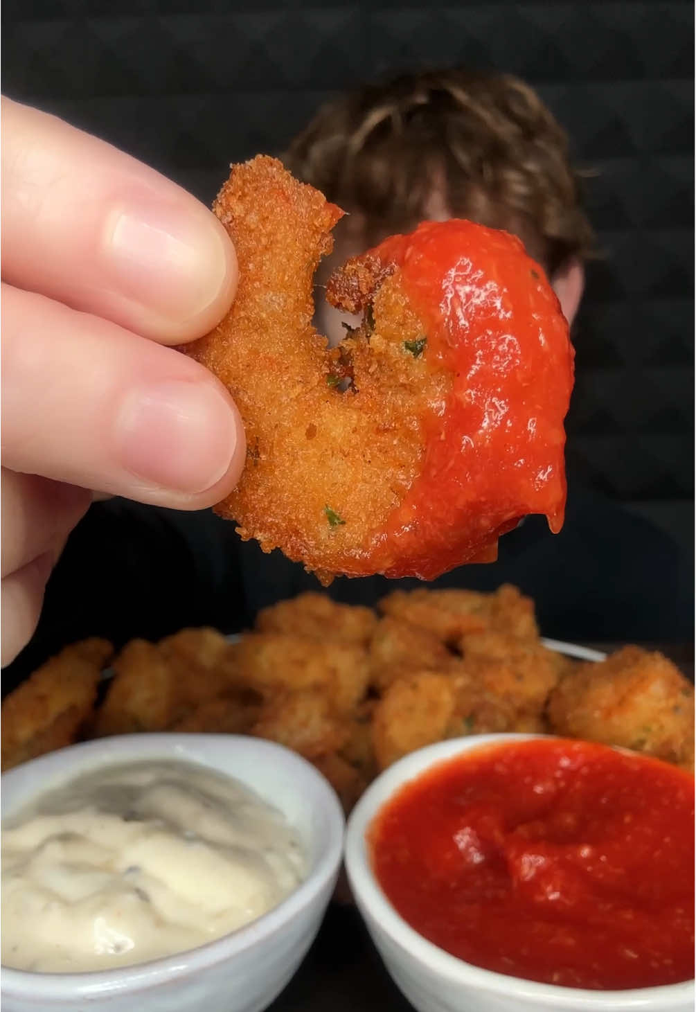 too good not to eat them all 😊 fried shrimp mukbang asmr 🍤😋 #seafood #friedshrimp #mukbang #asmr #snack 