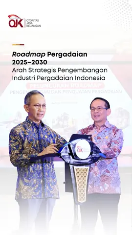 Roadmap Pergadaian 2025–2030  Arah Strategis Pengembangan Industri Pergadaian Indonesia Sobat OJK, OJK telah meluncurkan Roadmap Pengembangan dan Penguatan Pergadaian 2025–2030 sebagai arah strategis untuk memperkuat dan memajukan industri pergadaian di Indonesia. Roadmap ini menjadi wujud komitmen OJK dalam memperkuat tata kelola, melindungi konsumen, serta memperluas akses pembiayaan bagi masyarakat dan pelaku UMKM melalui pergadaian konvensional dan syariah. Langkah ini juga menandai kolaborasi OJK bersama para pemangku kepentingan untuk menciptakan industri pergadaian yang sehat, adil, dan berkontribusi nyata bagi perekonomian nasional. Selengkapnya cek postingan berikut👆🏻 #OJKIndonesia #RoadmapPergadaian #Pergadaian #RoadmapOJK #Proaktif 