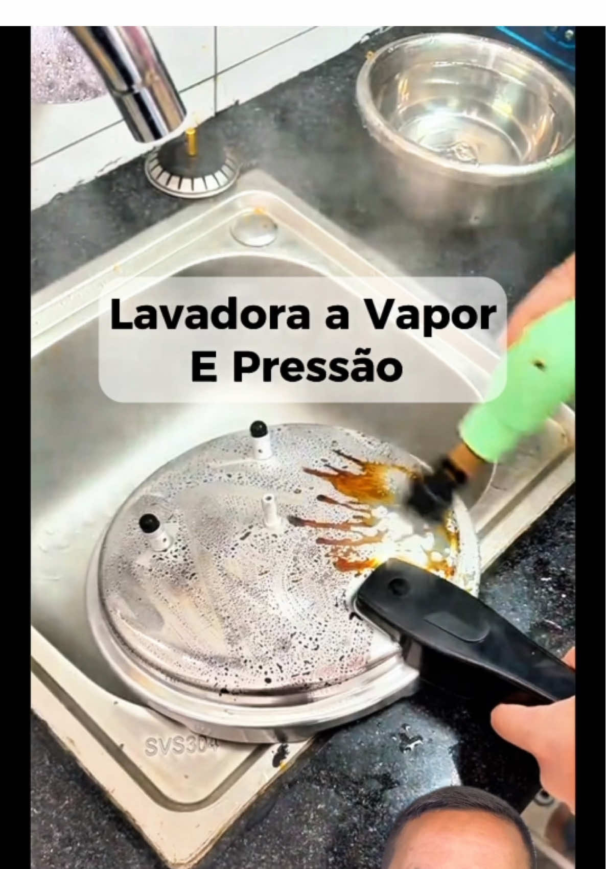 Lavadora  A Vapor e Pressão de 2500w, limpa carro Moto Cozinha Azuleijo. #lavadora #vapor #casa #carros #tiktokshop 