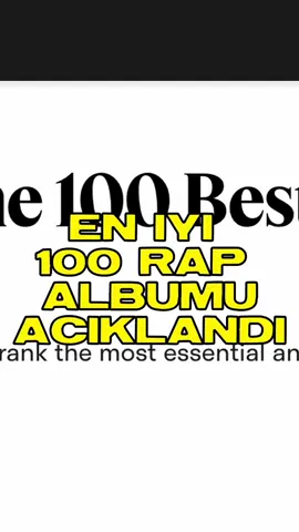 En İyi 100 Rap Albümü Açıklandı… #melangefm #rap #hiphop #sıralama #liste 