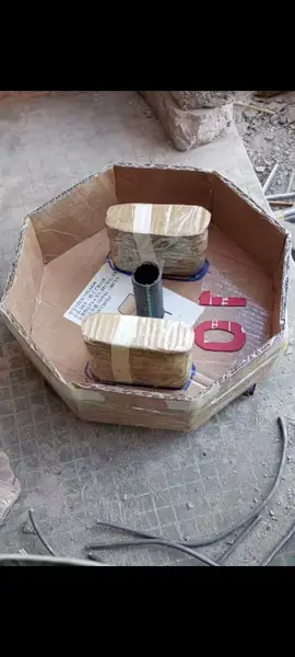 Making of 10kg concrete grip plate