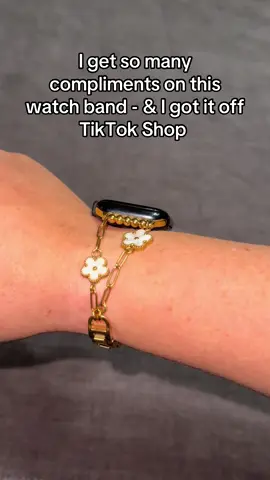 It’s so nice to be able to make your watch band fit the occasion!  #watchband #tiktokshop #tiktokmademebuyit #gold #jewerly 