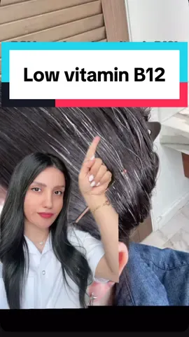 Low vitamin B12 can cause premature greying, thinning, and hair loss by reducing oxygen and nutrient delivery to the hair follicles and disrupting melanin production. Restoring B12 levels helps support stronger, healthier, and more pigmented hair growth. #greyhair #lowvitaminb12 #hairloss #hairtok 