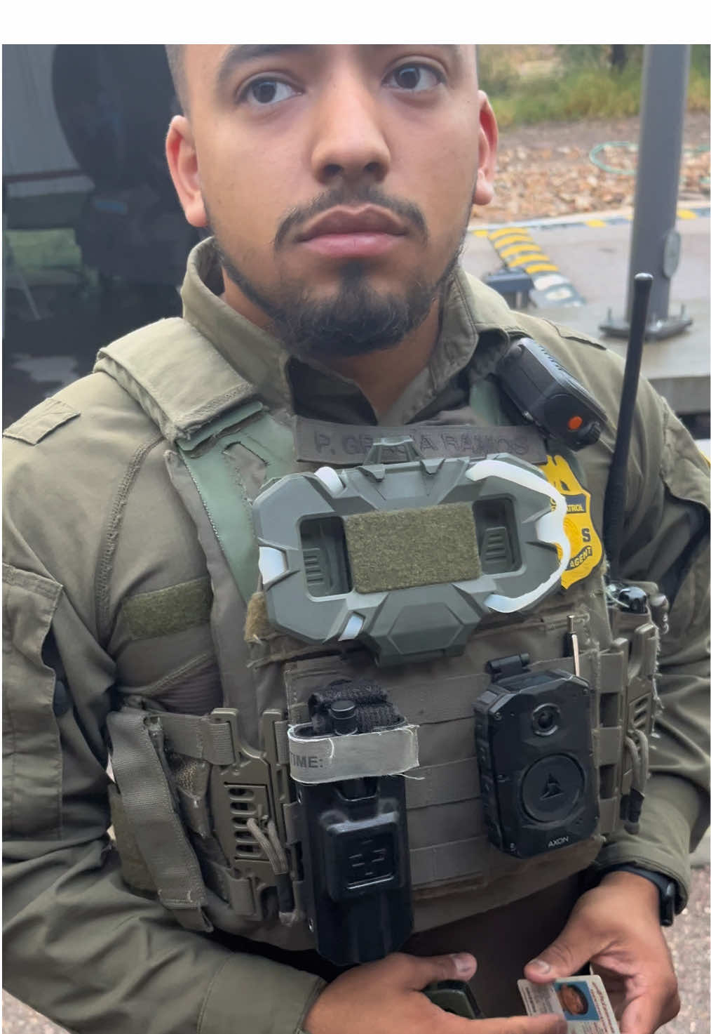 October 13,6:50am   Officer Gracia Ramos  apparently his other video wasn’t viral enough for him to realize he’s racially profiling his own people! Again, I’m WHITE, and he knows I KNOW MY RIGHTS. Kids behind me showed ID ( which he claims isn’t enough for identification at this point, but his colleague officer Rivera was demanding this same ID from me to verify identity (?) Come on CBP, make up your mind!   If you’re a US citizen, you have to know your rights, you have to speak up for your people.    This is just ridiculous and this has to stop!!!! You guys have to find a hobby or something else to do, yall gotta chill, yall not even getting paid, your president doesn’t even care enough to pay yall, and you going the extra mile to show you’re the goodest boy 🏅 