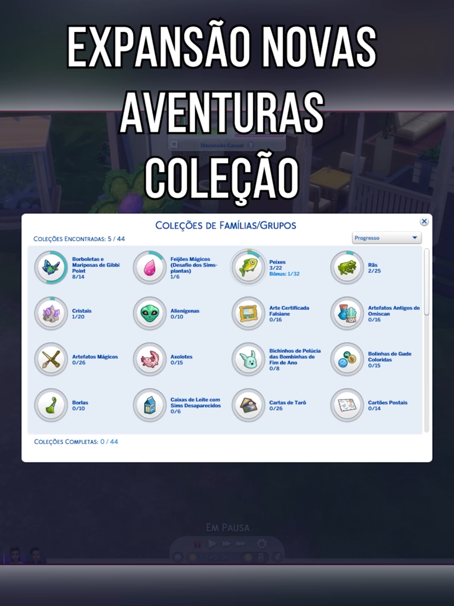 Coleção - Expansão Novas Aventuras do The Sims 4  #thesims4 #thesims #sims4 #eapartner