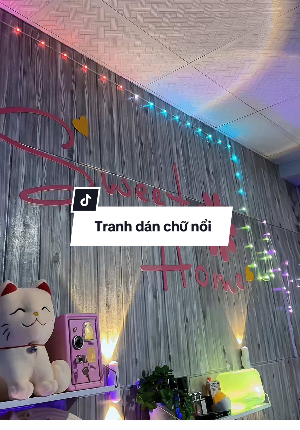 Tranh dán tường chữ nổi mica #tranhdantuong #tranhdantuongdep #tranhdantuongdecor #xuhuong  @𝟏𝐦𝟓𝟗 💍 