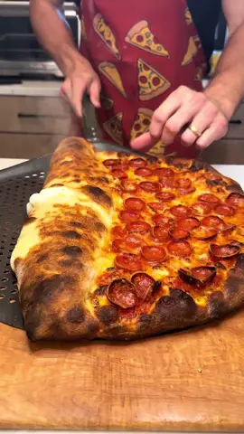 First time making a pizza-calzone and I don’t know what took me so long to do it?! Using the “Easy Dough Recipe” pinned to my page  #pizza 