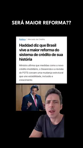 O Brasil está passando por uma revolução no sistema de crédito! 💳 Será que essa é realmente a maior reforma da história? Confira os detalhes e as análises incríveis nos cortes do @tiohuli! 🔍✨