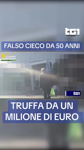 Per mezzo secolo ha finto di essere non vedente, invece era un falso invalido — e faceva perfino giardinaggio. Le Fiamme Gialle di Vicenza hanno scoperto la truffa da oltre un milione di euro di un settantenne. #Tg1 Valentina Di Virgilio