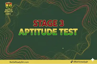 #CapCut Stage 3: The Aptitude Test The Aptitude Test is the third stage of the Ghana Armed Forces (GAF) recruitment process and a crucial step toward becoming a soldier. After passing the initial screening stage, all successful applicants will be notified through official GAF channels about the date, time, and venue for their Aptitude Test. It is important to keep checking the recruitment portal, your email, or text messages for updates. Those who do not qualify for this stage will also be informed and encouraged to prepare better and try again in the next recruitment exercise. The Aptitude Test is designed to assess each applicant’s intelligence, comprehension, and general knowledge. It usually covers English Language, Mathematics, General Knowledge, and Current Affairs — especially topics related to Ghana, its leadership, the Ghana Armed Forces, and basic military structure. The test measures how well applicants can think under pressure, follow instructions, and make sound decisions, all of which are vital qualities for a soldier. During the test, applicants must work independently and avoid any form of assistance or copying. Every test paper comes in different colors and formats, meaning the questions are scrambled to ensure fairness and prevent cheating. Candidates are therefore advised to stay calm, read every question carefully, and manage their time wisely. Applicants should come to the test center neatly dressed, carrying their pens, pencils, erasers, and any required identification documents. Arriving early is also essential to avoid disqualification due to lateness. Success in the Aptitude Test requires focus, discipline, and preparation. Applicants who perform well will move on to the next stage — the Medical Examination — bringing them one step closer to joining the Ghana Armed Forces and proudly serving their country.#ghanaarmy #roadto50k #2025Gafrecruitment #military 