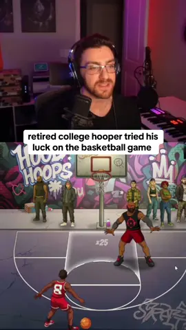 retired college hooper tried his luck on the basketball game #basketball #kickstreaming 