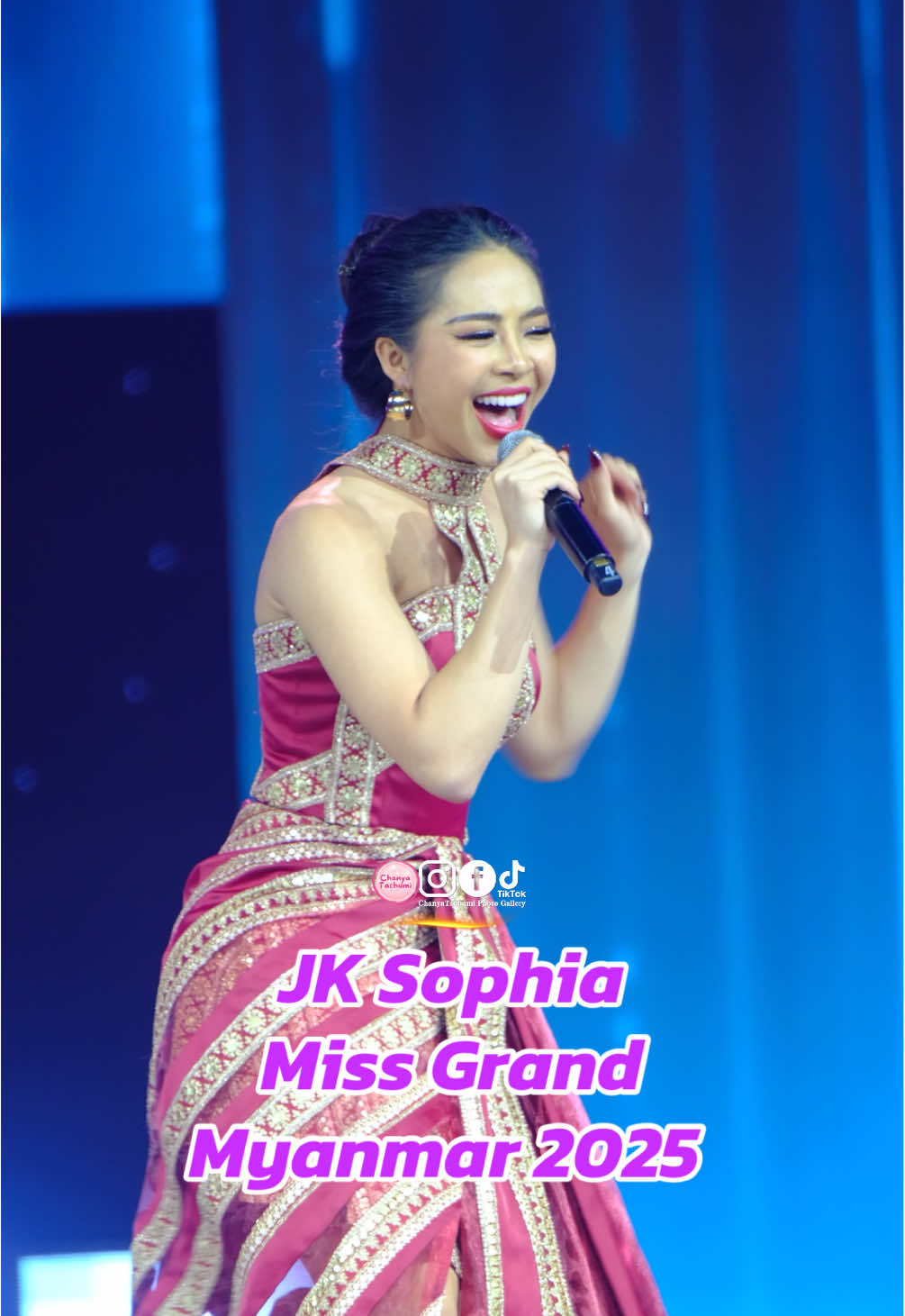 JK Sophia  - Miss Grand Myanmar 2025 𝗚𝗿𝗮𝗻𝗱 𝗧𝗮𝗹𝗲𝗻𝘁 𝗙𝗶𝗻𝗮𝗹 round  . ##MGI2025#MGI #LINEMAN #GrandExperiences #MissGrandInternational .  @บอสณวัฒน์ มิสแกรนด์  @Miss Grand International @JK Sophia 