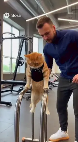 Барсик в форме 😜 #cora2 #ai #aivideo #cat 