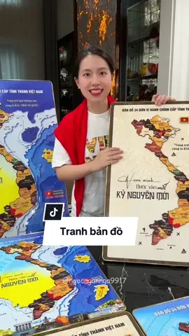 Tranh in bản đồ Việt Nam 34 tình thành gỗ nổi sang trọng #tranhbando #tranhbandovietnam #khungtranhbandovietnam #ngocngannga 