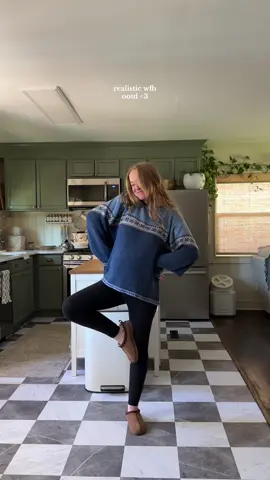 we keep it cozy around here 🕯️🧣🧺 #OOTD #cozyoutfit #sweaterweather #wfh #wfhoutfit 