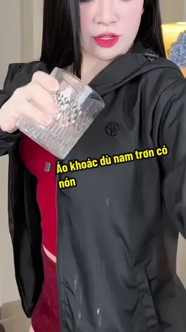 Áo khoác dù nam trơn có nón 