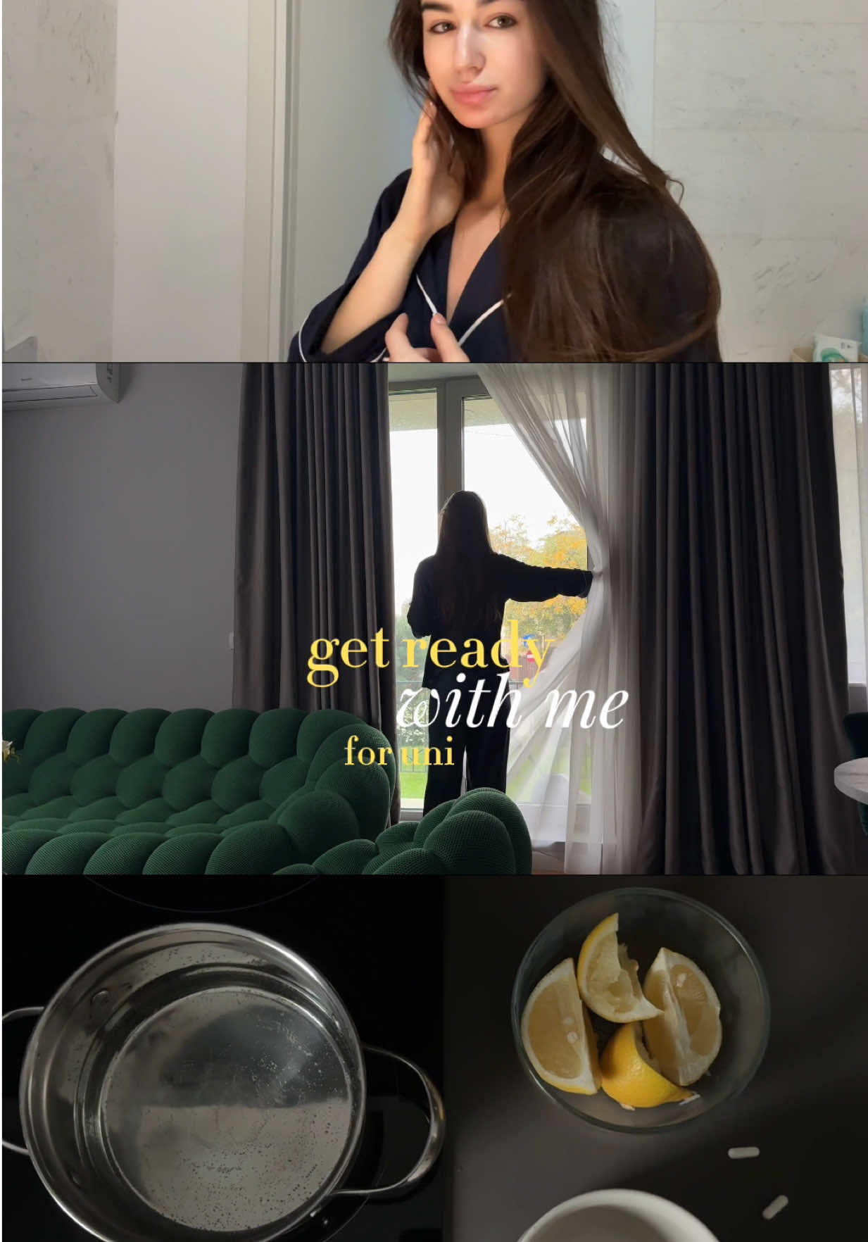 #grwm to go to uni 🍂 #skincare #makeup #uni #slowliving 