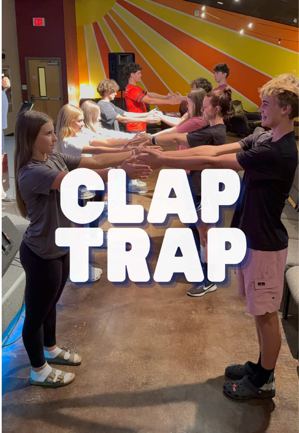 Clap Trap! Leader calls out Close, Far, Clap and you don’t want to get trapped! We played a few practice rounds and then went into eliminations.  Inspired by Instagram account @forever.young.group.gulabpura.  #fun #youth #group #game 