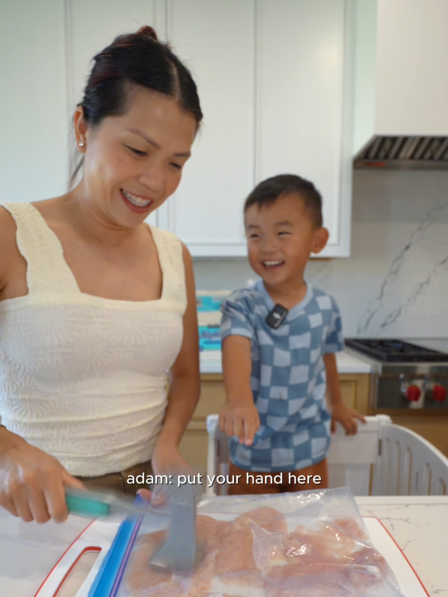 what its like to cook dinner with small children