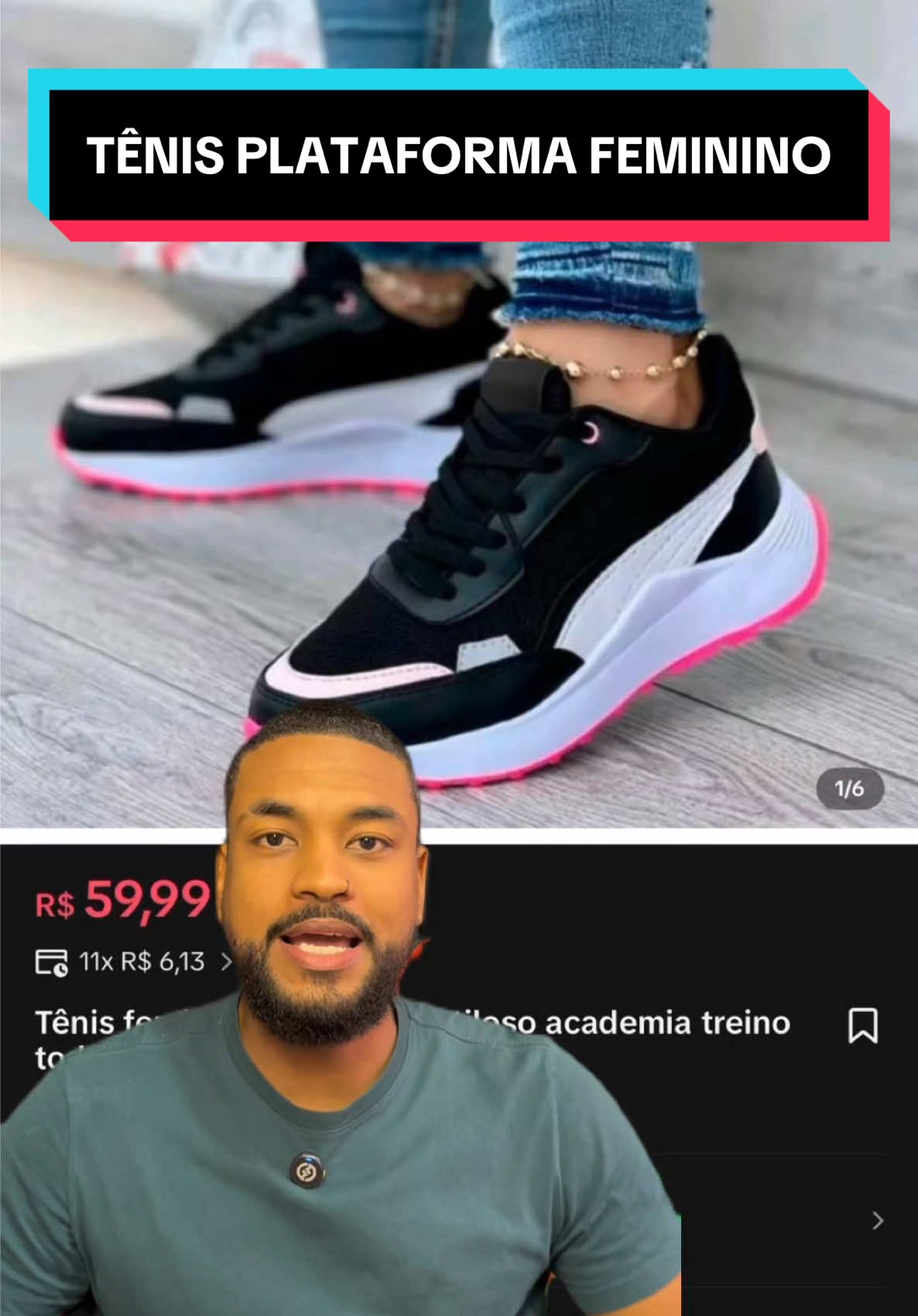 Tênis Plataforma Feminino. _________ #tenisplataforma #tenisfeminino #teniscasual #tenislindos #tênis 