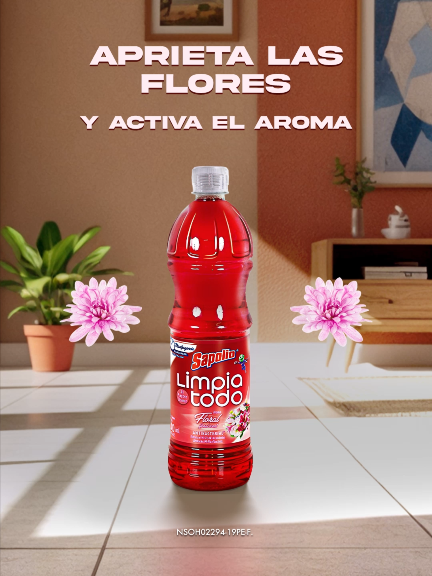 Que tu casa se llene de un rico aroma floral con la Maxifragancia de Limpiatodo Sapolio.​ Encuéntralo a solo S/3.20.* 🐸🧹✨​