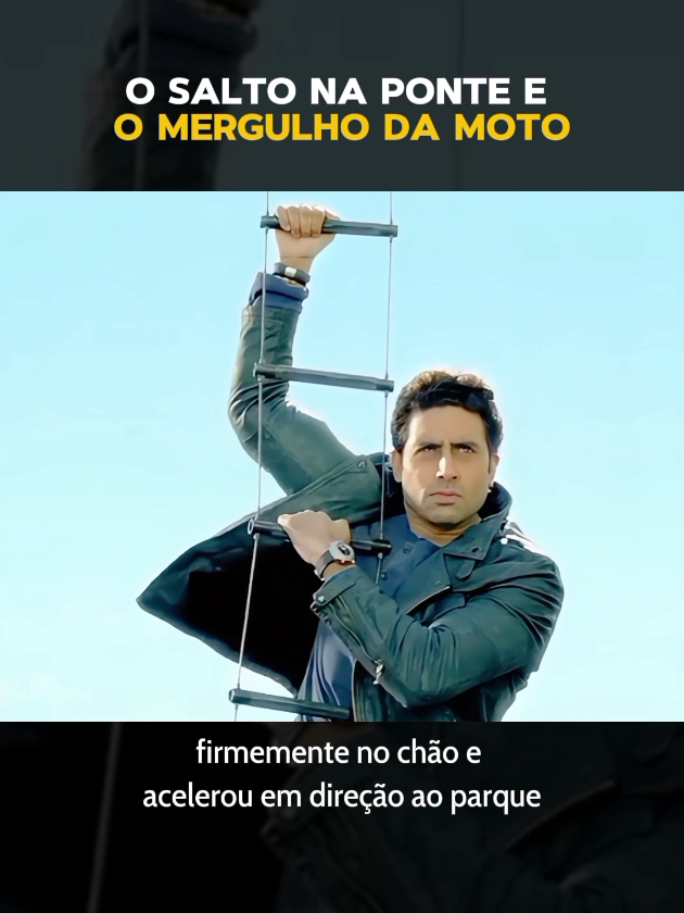 O salto na ponte e o mergulho da moto #narração #filme #cena 