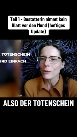 Teil 1 - Bestatterin nimmt kein Blatt vor den Mund (heftiges Update) #fyp #foryou #viral #trending #germany 
