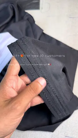 Gift 🎁 for next 10 customers single Jali plush handmade design 💯📈🤫 #stitchoutfitters #foryou #trending #fashion #black 