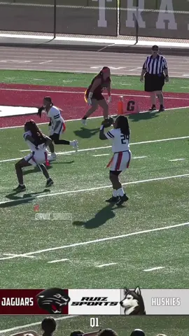 JV • Jaguars @ Huskies  🏈   #flagfootball #football #highschool #ruizsports #girls 
