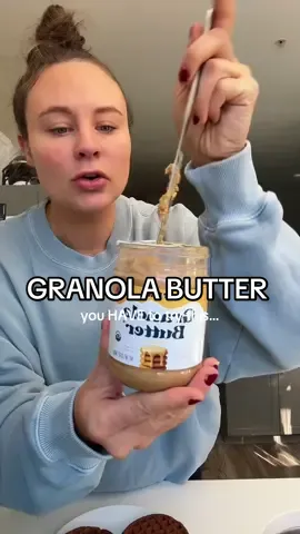this @Oat Haus granola butter is life!!! #oathaus #granolabutter #nutbutterlover #nutbutters #lifehacks 