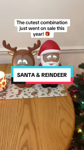 The cutest combination of Santa & Reindeer is on sale in a combo deal this year! Don’t miss out before they sell out early this year! #christmasdecorations #christmasdecor #santaclaus #giftidea 
