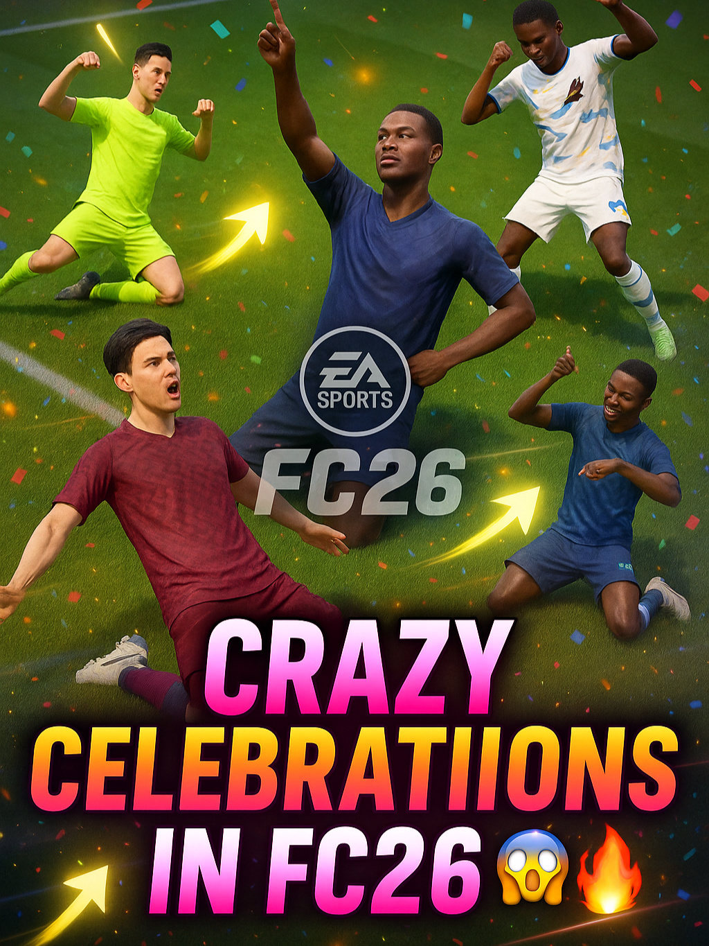 Want to celebrate your goals in style in FC 26? Learn every celebration move in this guide!🎉 In FC 26, scoring is only half the fun – celebrating like a pro makes every goal memorable. This tutorial shows all goal celebrations, step-by-step button inputs, and tips on timing and combos so you can wow your friends and FUT opponents alike. 🎬 In This Video: – Button combos and execution tips 🎮 – Best moments to use each celebration ⚽ – Creative celebration chains for maximum flair #fc26 #eafc26 #fc26tips