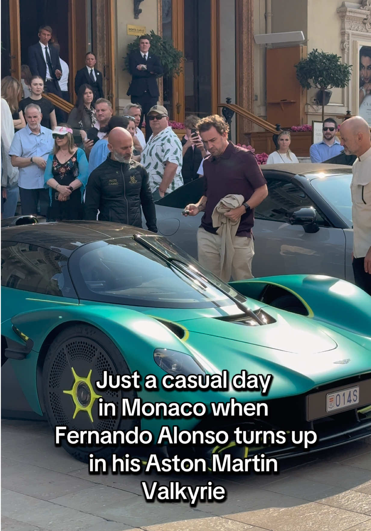 Two-time world champion Forumla One race car driver 🇲🇨  #fernandoalonso #formulaone #montecarlo #astonmartin 