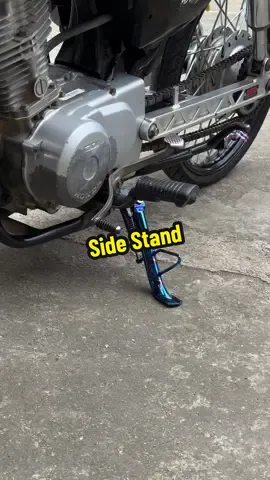 Maangas na Side Stand 🔥 #sidestand #universalsidestand #titanium #motorcycle #fyp 